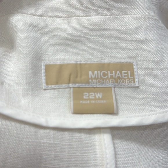 Michael Kors Linen Plus Size Blazer Size 22W - Picture 2 of 5